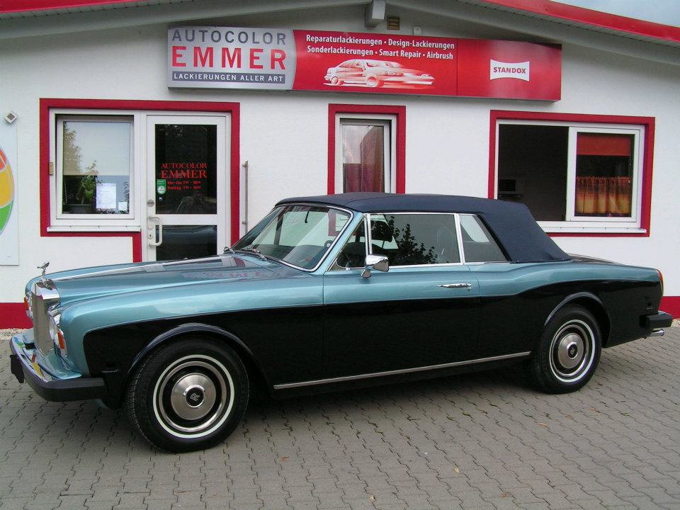 Oldtimer mit grüner Lackierung von Autocolor Emmer